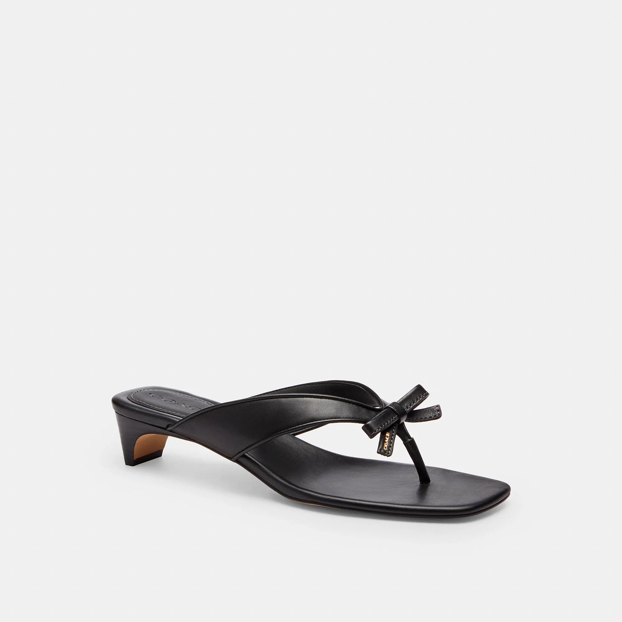 Coach Outlet Bow Thong Kitten Heel
