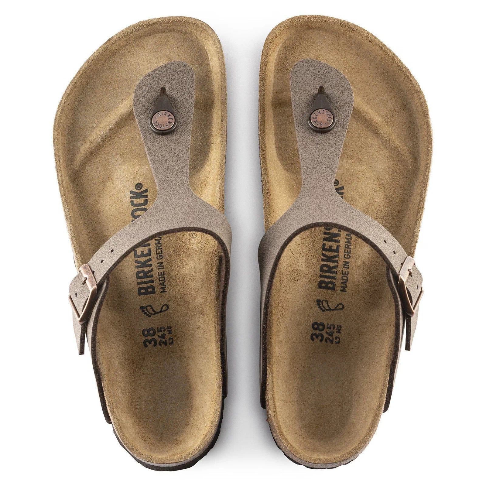 Women's Birkenstock Gizeh 0043751 Sandals Mocha Toe Post Slip On Comfort Thong