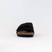 Women's Kyoto Sandals In Black Nubuck/black Suede