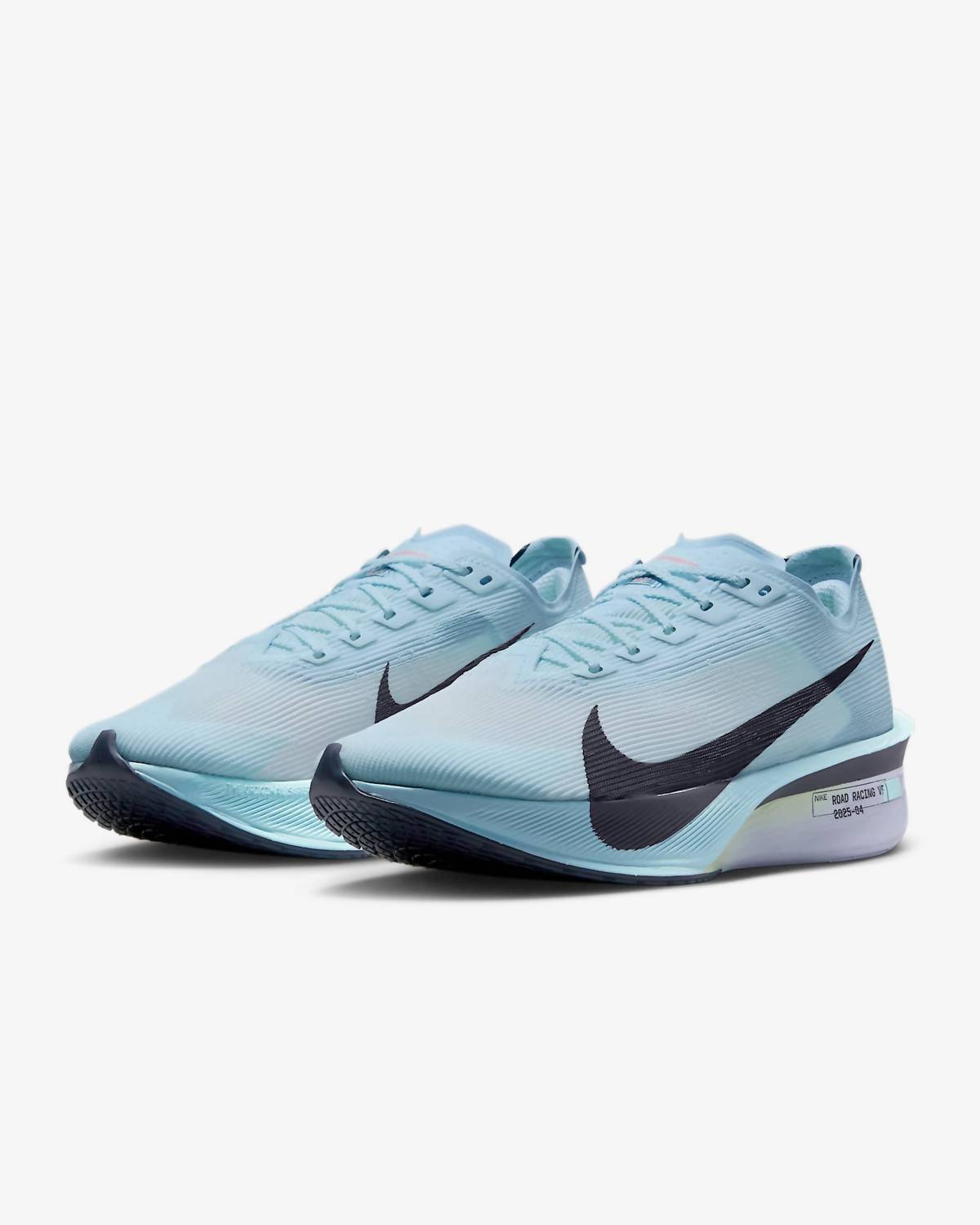 Women's Zoomx Vaporfly Next % 4 Road Racing Shoes In Glacier Blue/blue Tint/amethyst Tint/gridiron