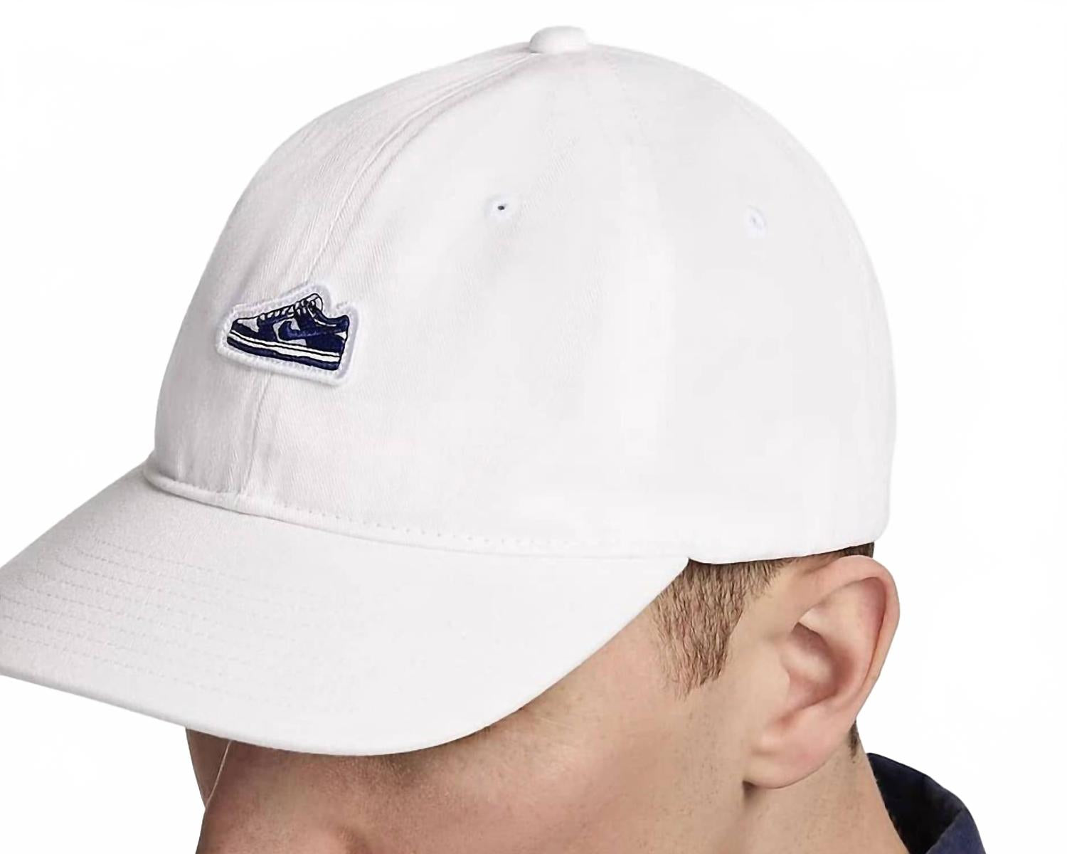 Men's Club Dunk Patch Hat In White