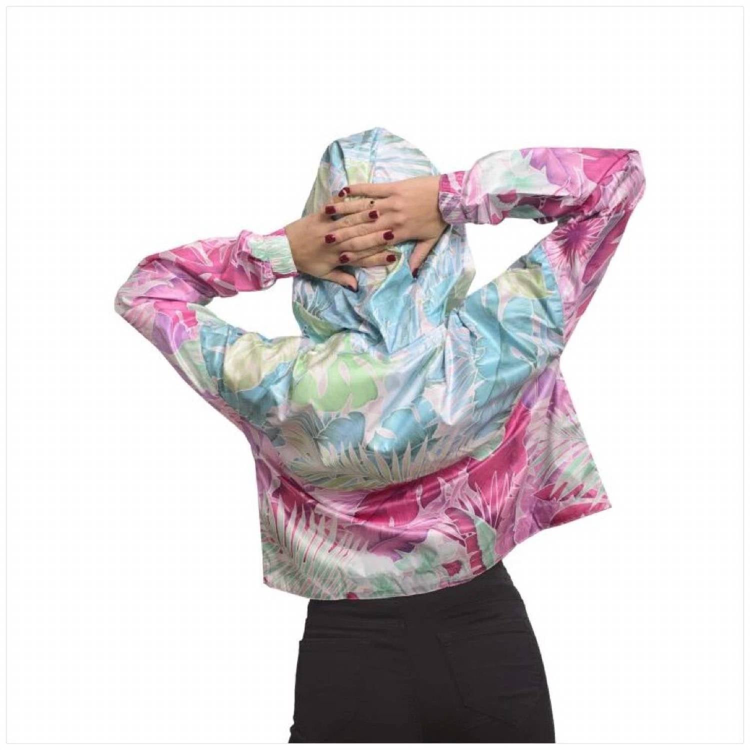 Women's Windrunner Cropped Jacket In Multi Floral
