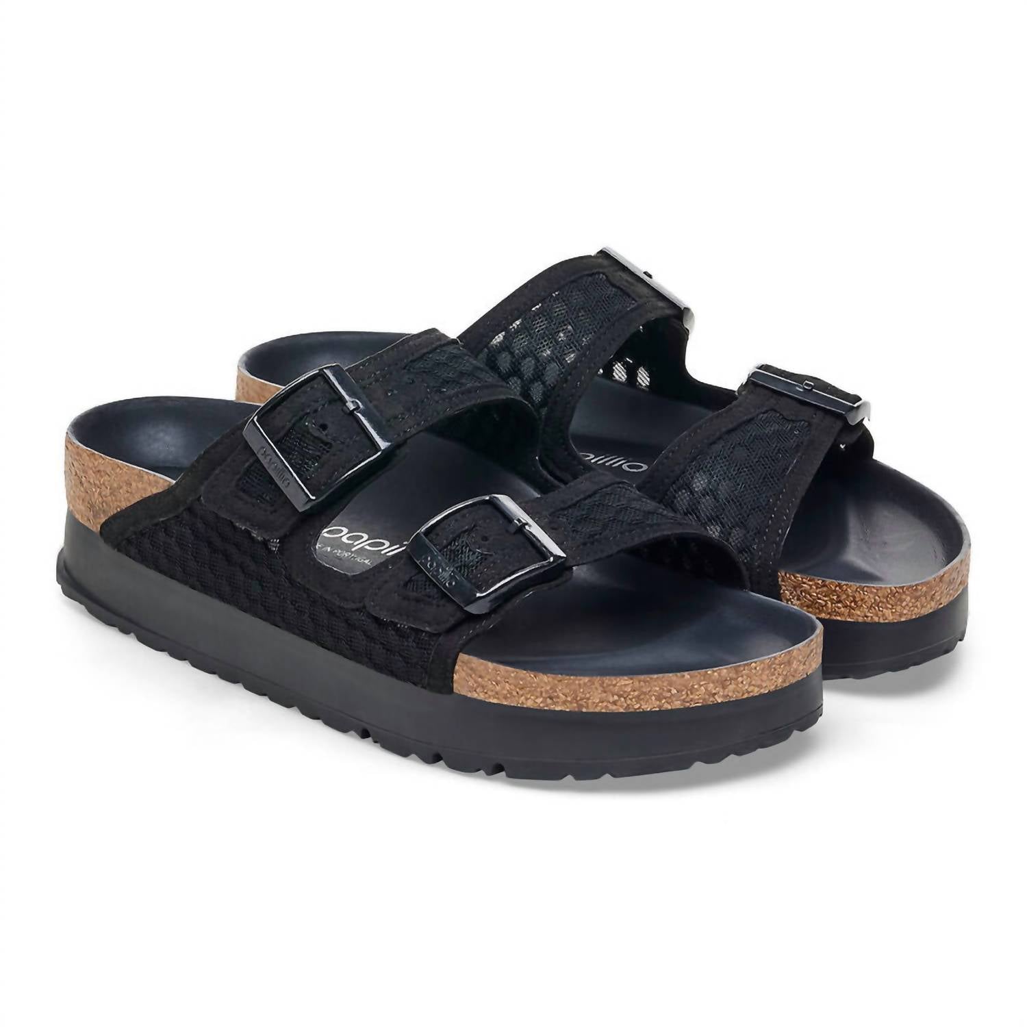 Women's Arizona Flex Platform Sandal In Black Mesh
