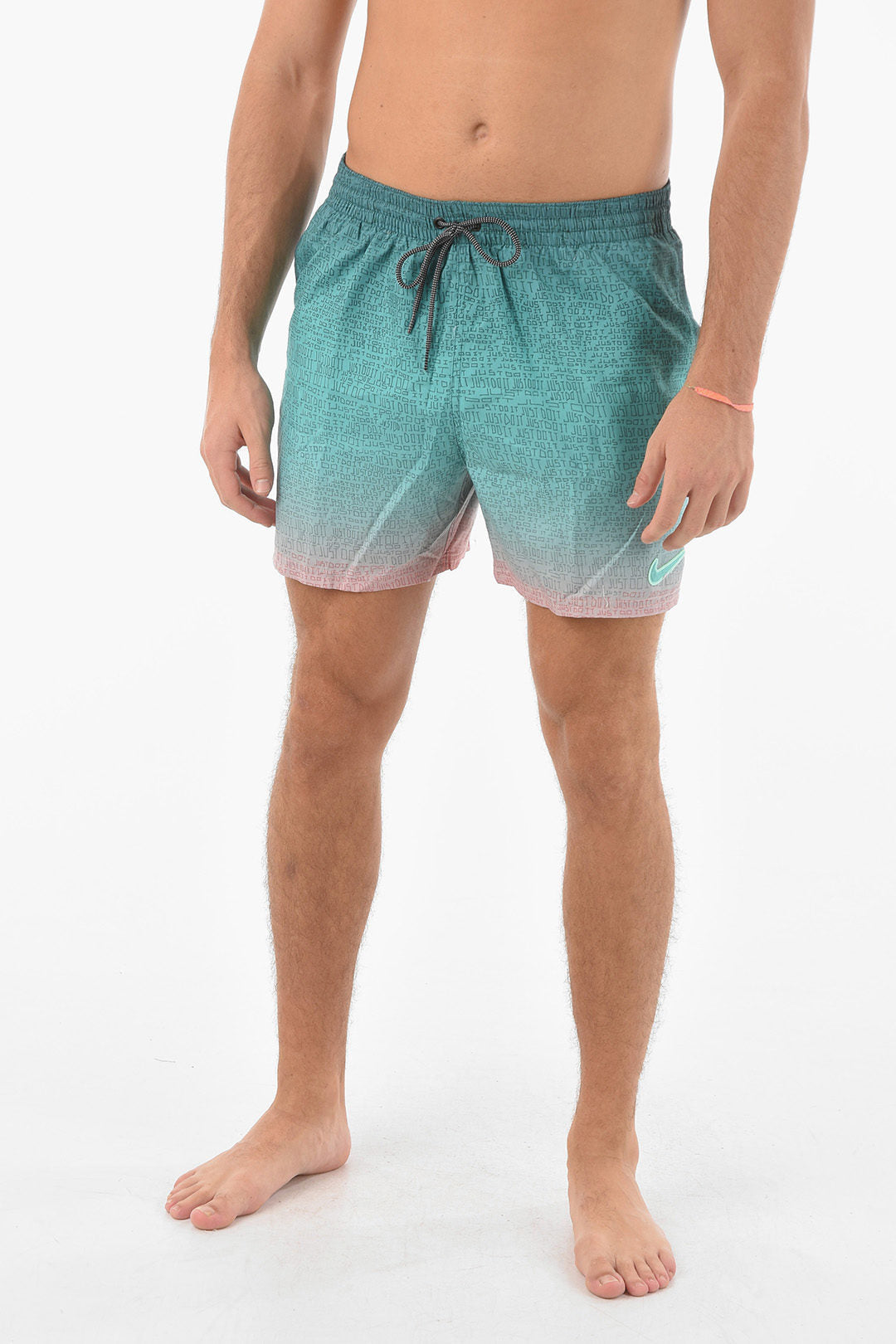 Nike Swim All Over Logo Boxer Swimsuit Xs Standard Size