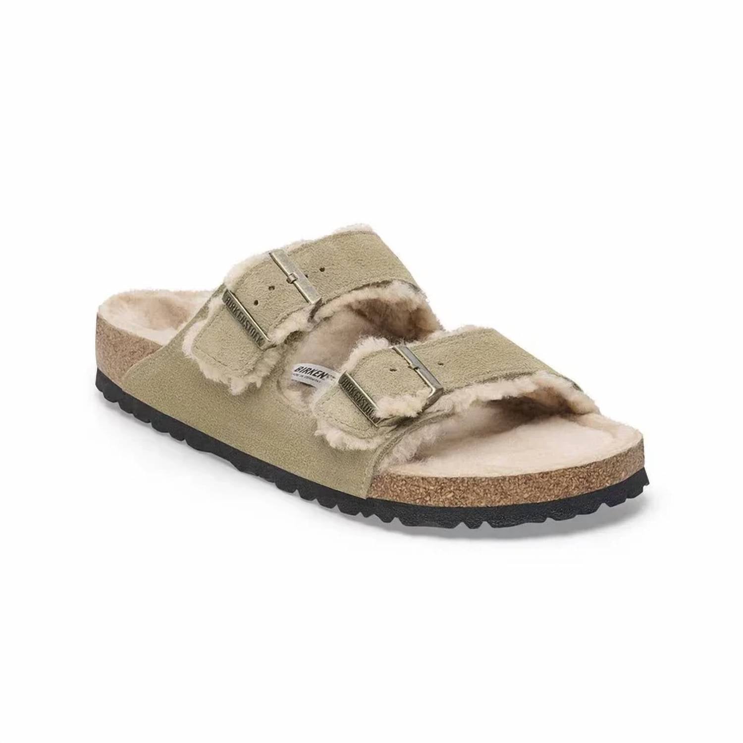 Women Arizona Shearling Sandal In Taupe