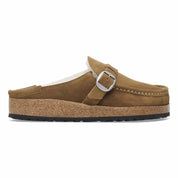Women's Buckley Suede Leather Clog In Dark Tea