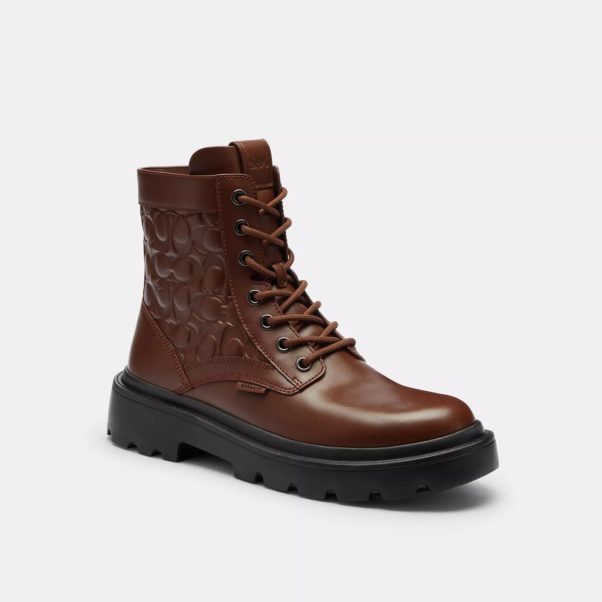 Coach Outlet Combat Boot In Signature Leather