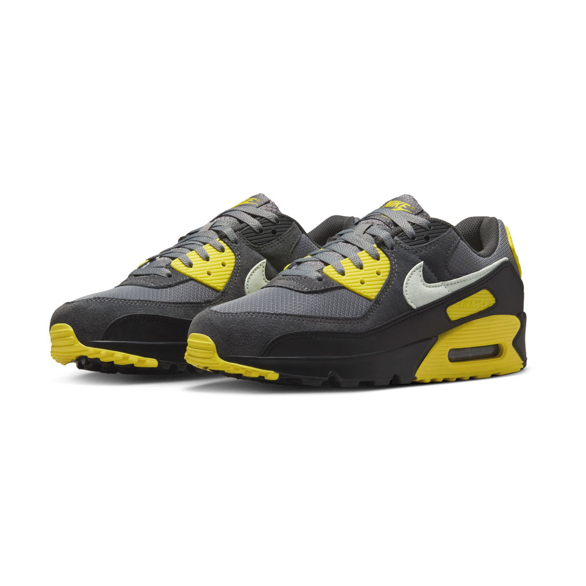 MENS NIKE AIR MAX 90_SMOKE GREY/LIGHT SILVER-LIGHTENING