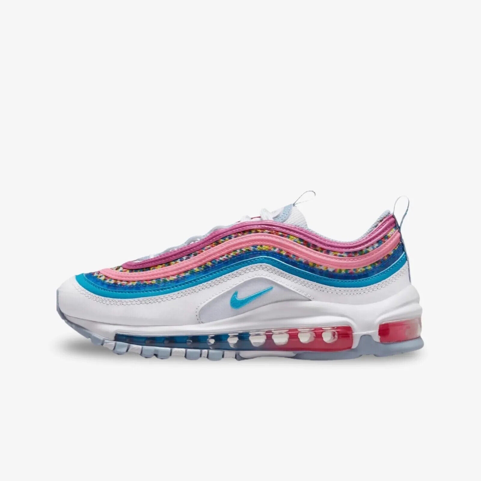 Kids Nike Air Max 97 DV7550-100 GS Sneaker Bright Colors Lifestyle Shoes NR9602