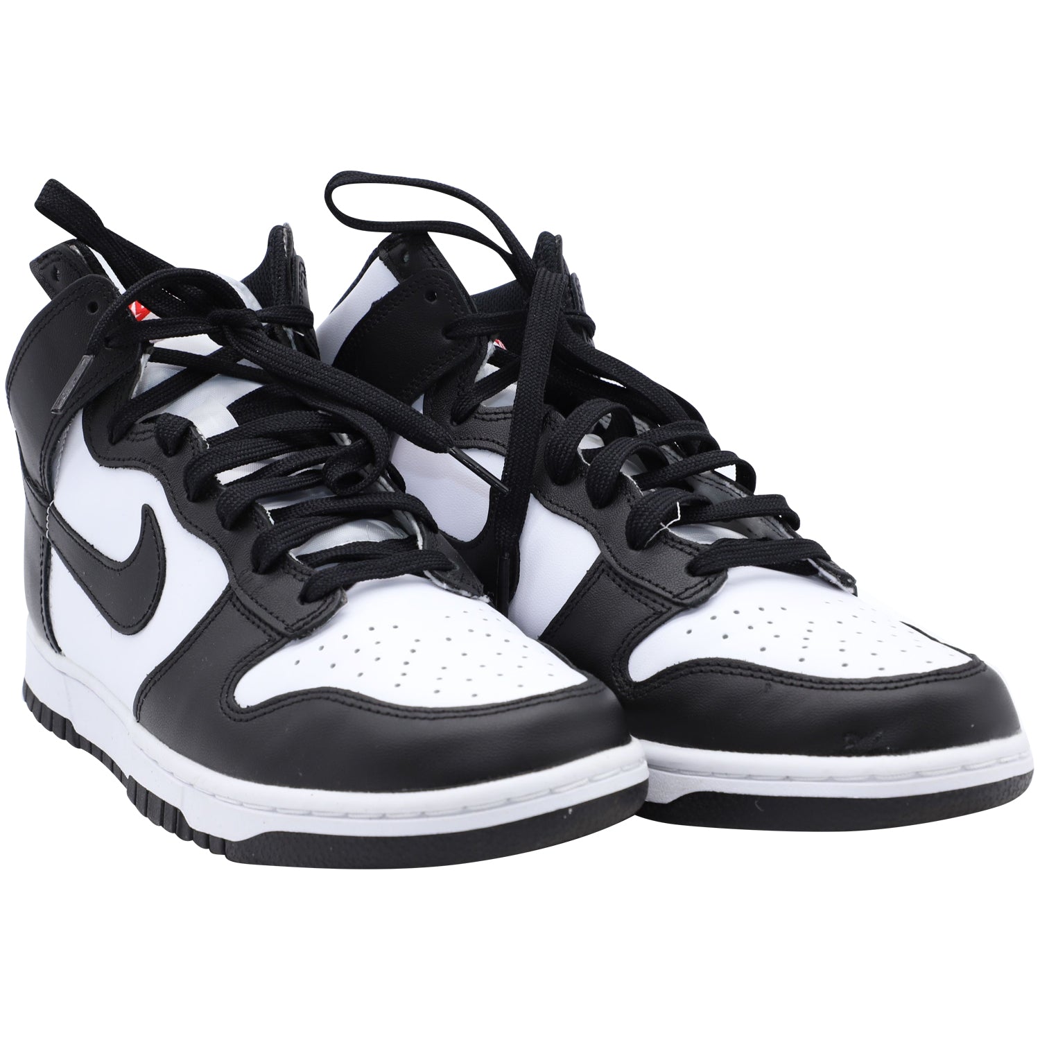 Nike Dunk High in Black White Leather