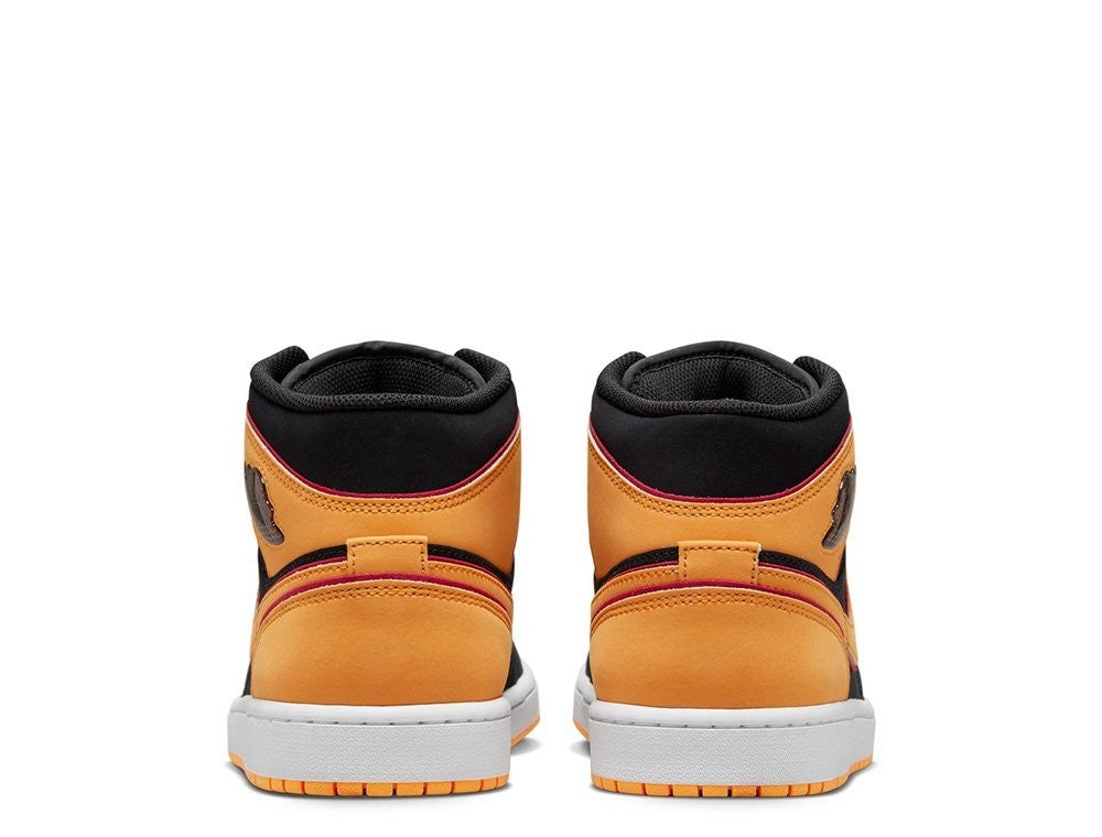 Men's Nike Air Jordan 1 Mid FJ4923-008 Sneakers Orange Lifestyle Shoes