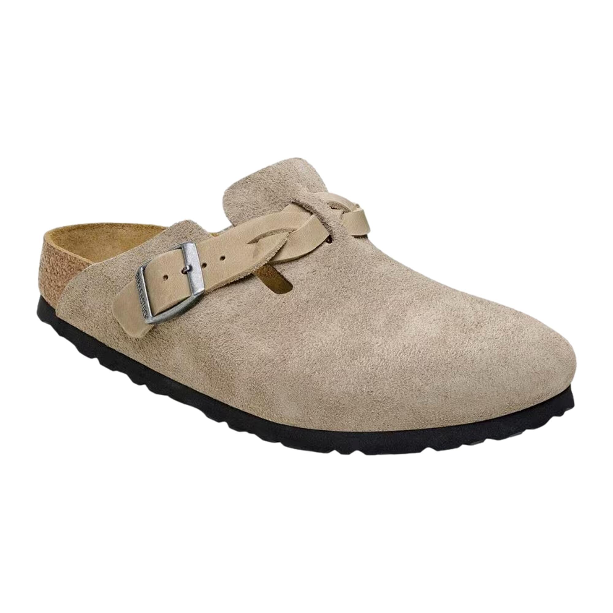 Women's Birkenstock Boston Braided Taupe 1026694