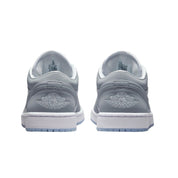 Women's Nike Air Jordan 1 Low White/Wolf Grey-Aluminum DC0774-105