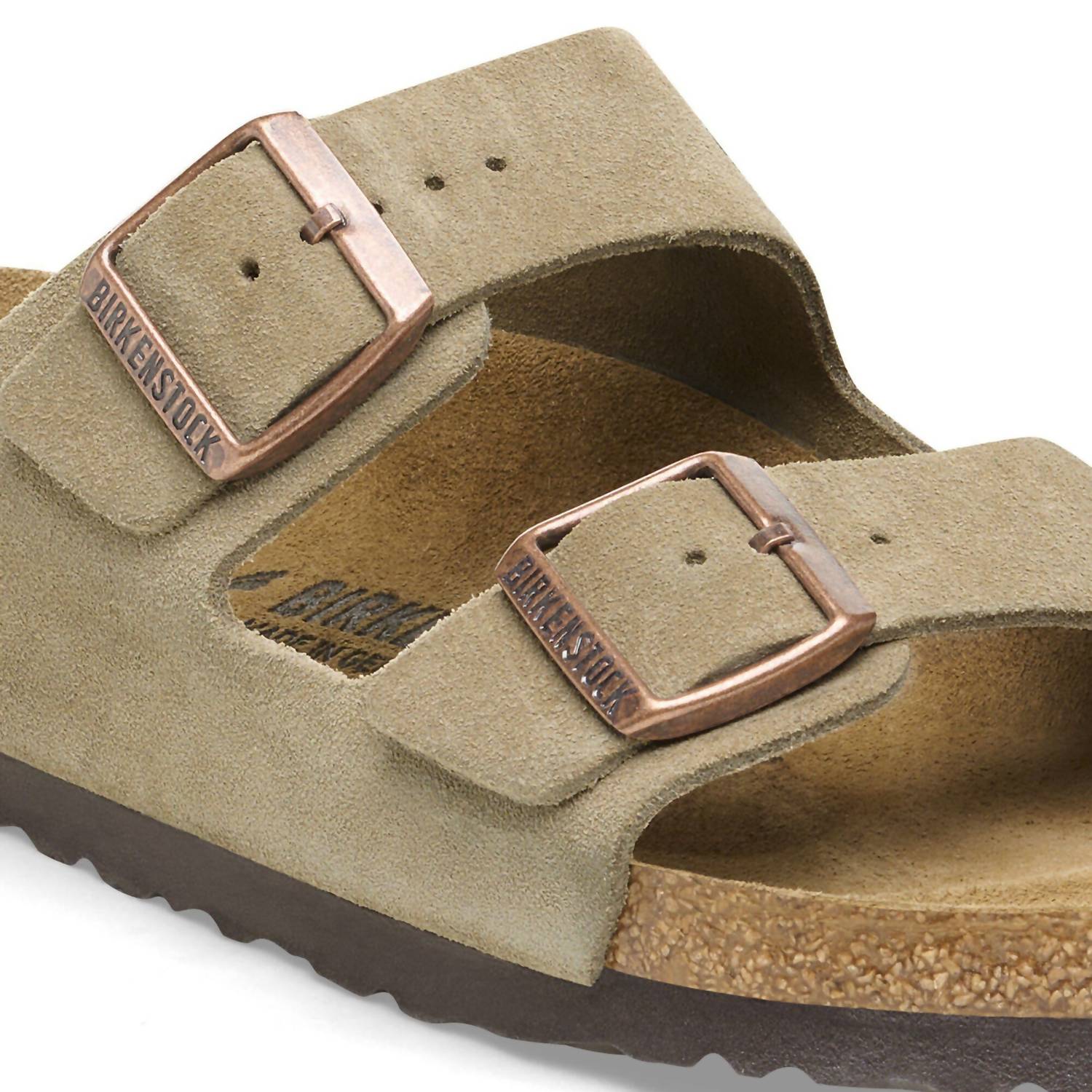 Women's Arizona Suede Sandals In Taupe