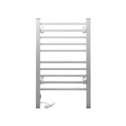 Devanti Electric Heated Towel Rail Rack 10 Bars Freestanding Clothes Dry Warmer