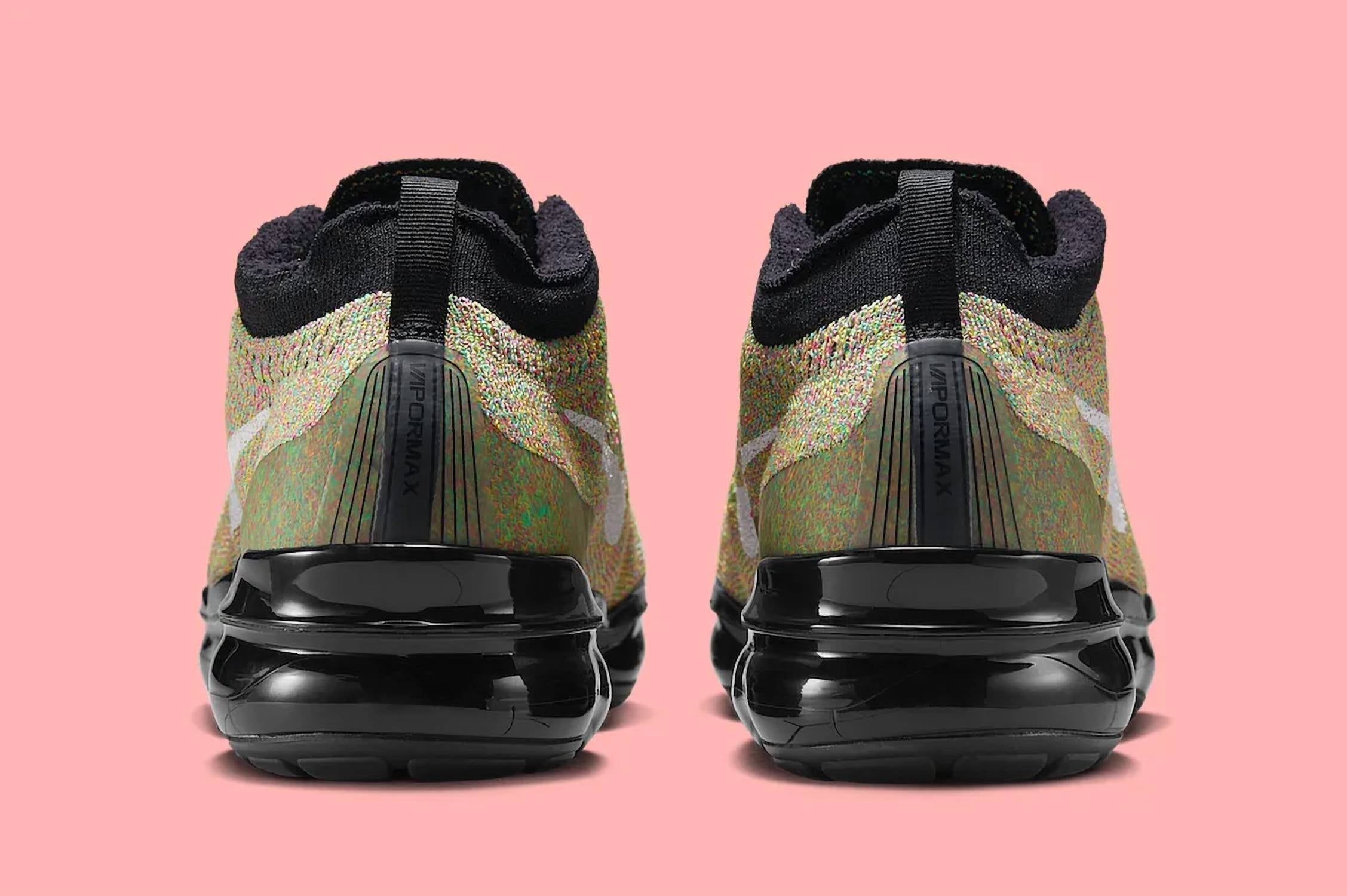 Men's Air Vapormax 2023 Flyknit Shoes In Black Barely Volt Multicolor