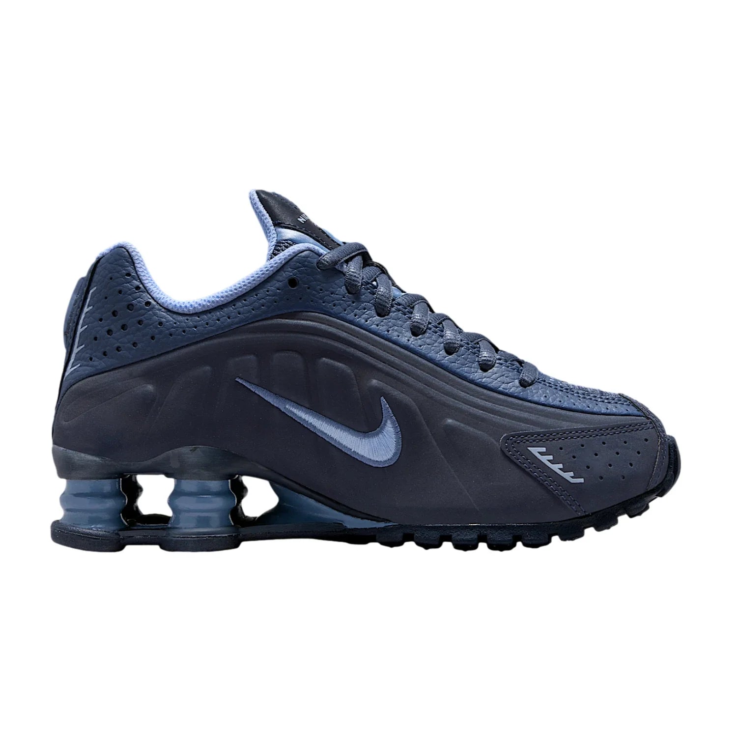 Youth Nike Shox R4 IM6973- GS Obsidian Diffused Blue Running Shoes LIQ313