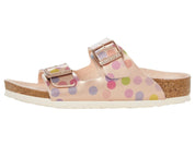 Youth Birkenstock Arizona Sandal Pink Dots Birko-Flor Slide ZOGG11