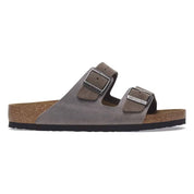 Men's Arizona Mixed Leather Sandal In Concrete Gray