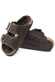 Unisex Arizona Shearling Sandal In Mocca