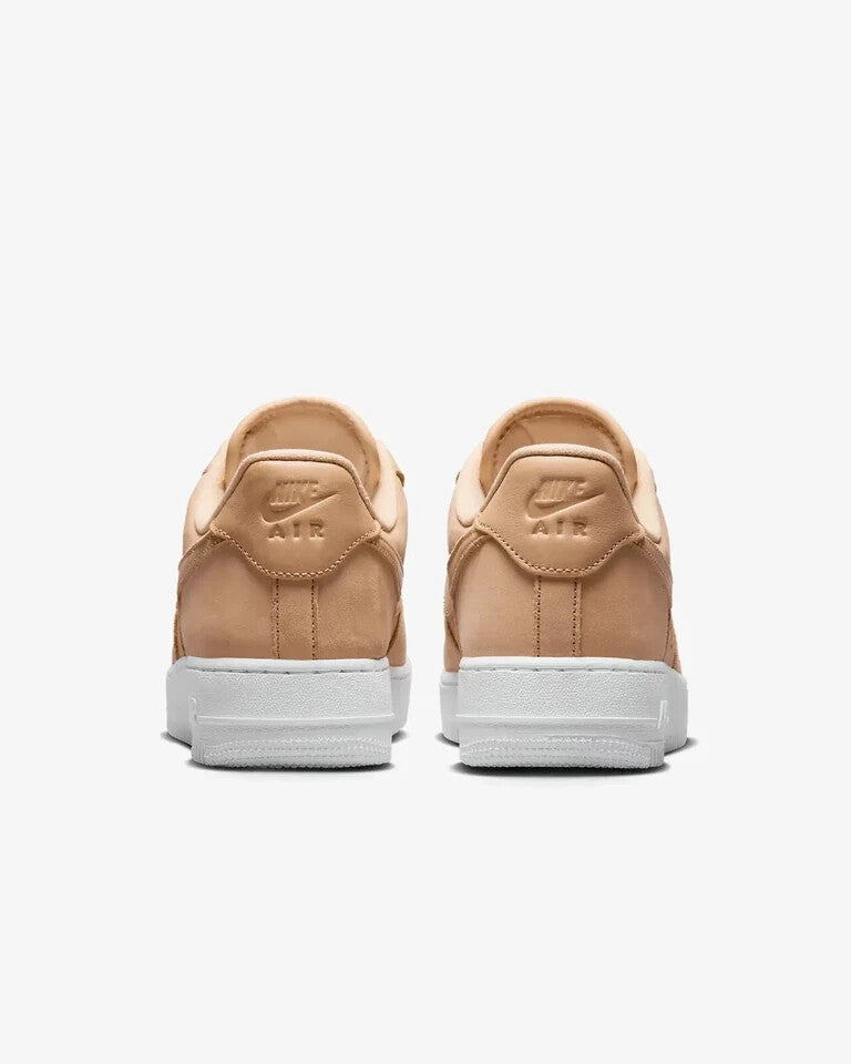 Women's Nike Air Force 1 Premium DR9503-201 Sneaker 5 Tan Leather Shoes GBNC253