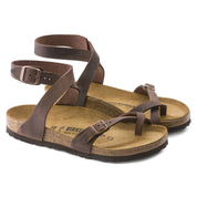 Women's Yara Oiled Leather Sandals In Habana Brown