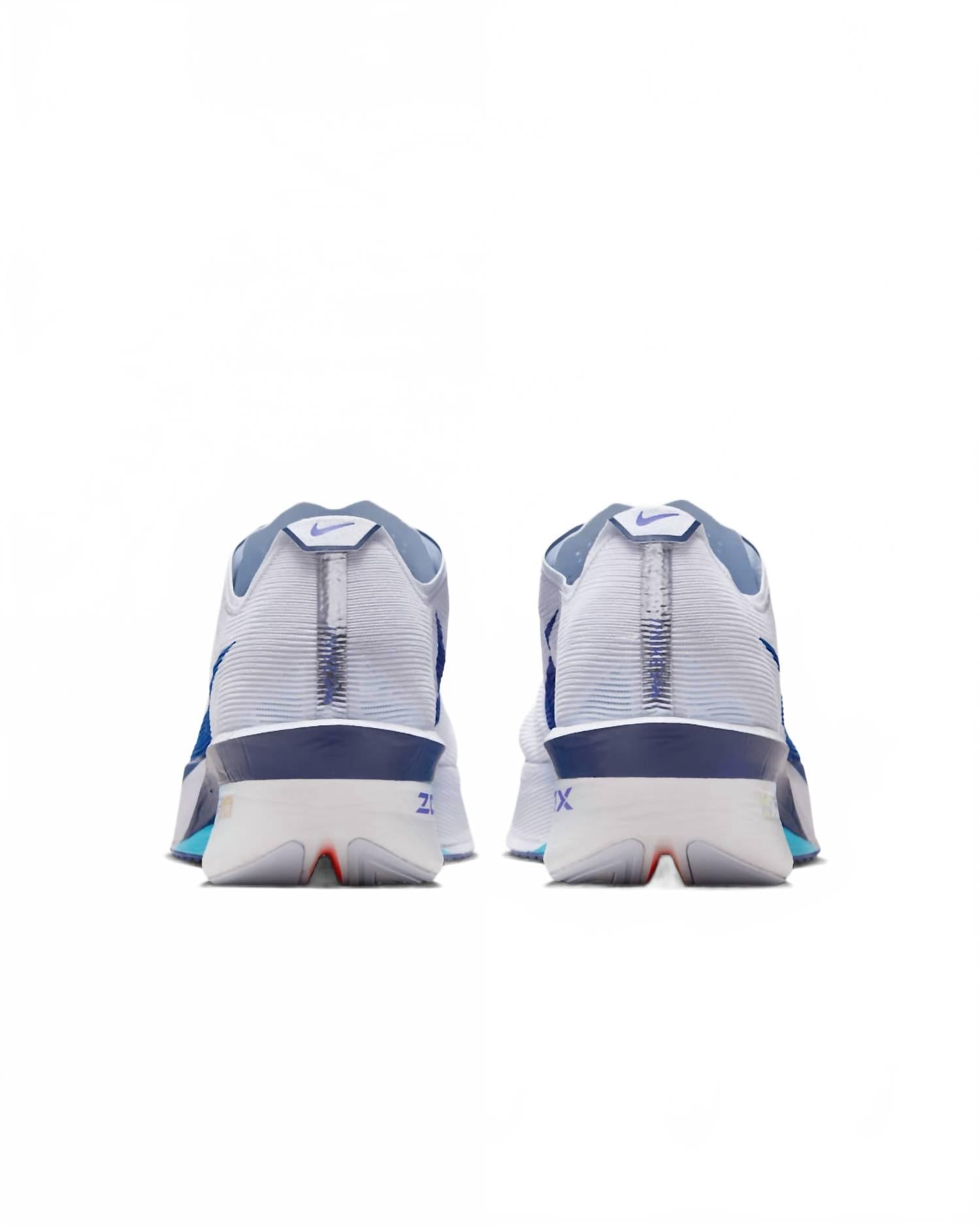 Men's Vaporfly 4 Shoes In Ghost/persian Violet/football Grey/blue Void