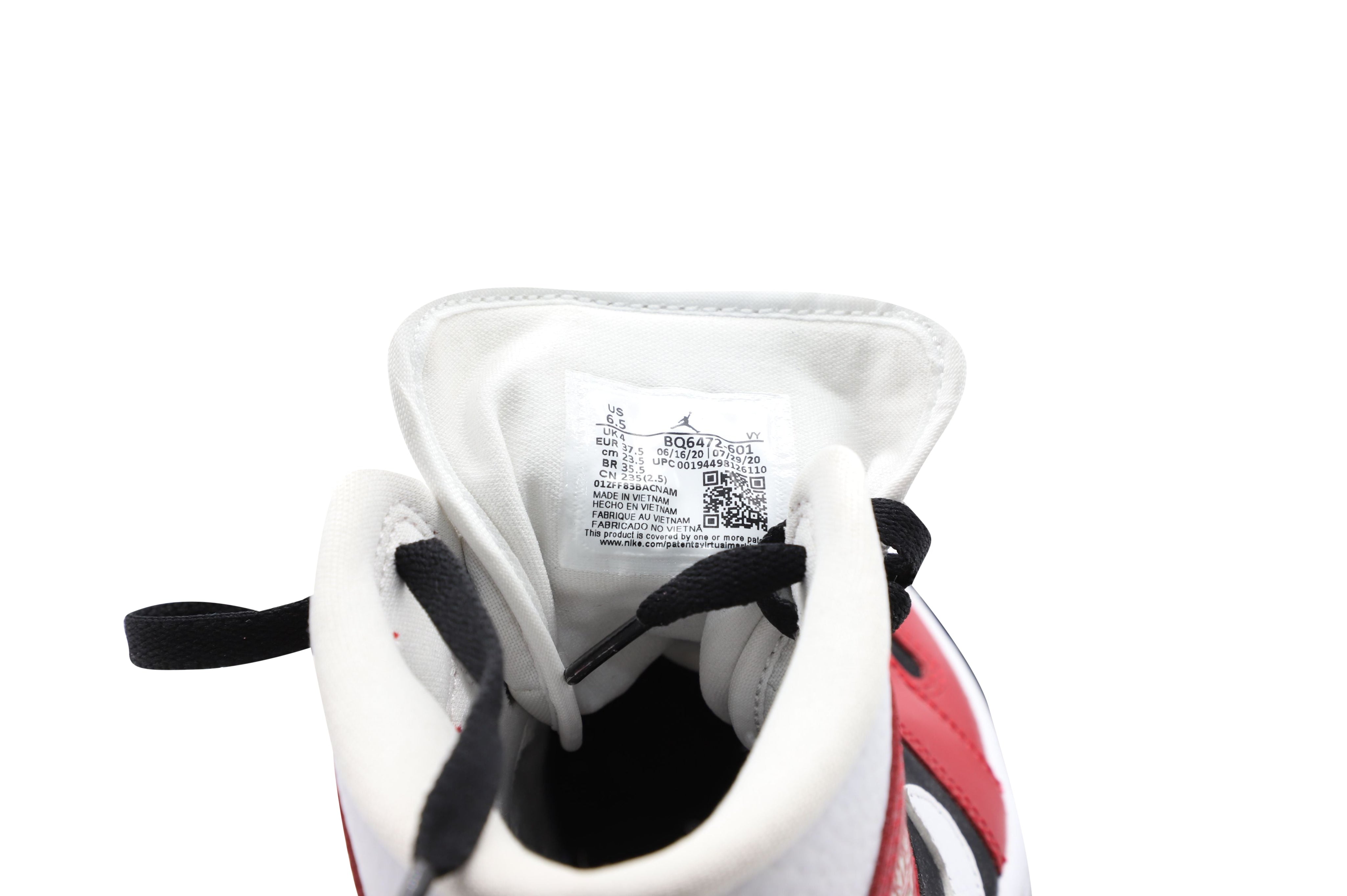 Nike Jordan 1 Mid in Gym Red Black Leather