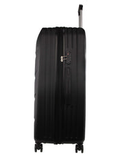 3pc Pierre Cardin Hard-Shell Suitcase Cabin Travel Luggage Set Black