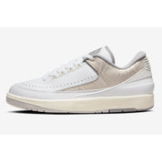 Men's Nike Air Jordan 2 Retro Low White/Cement Grey-Sanddrift DV9956-100