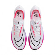 Men's Zoom X Streakfly Running Shoes In White/ Black/ Vivid Grape