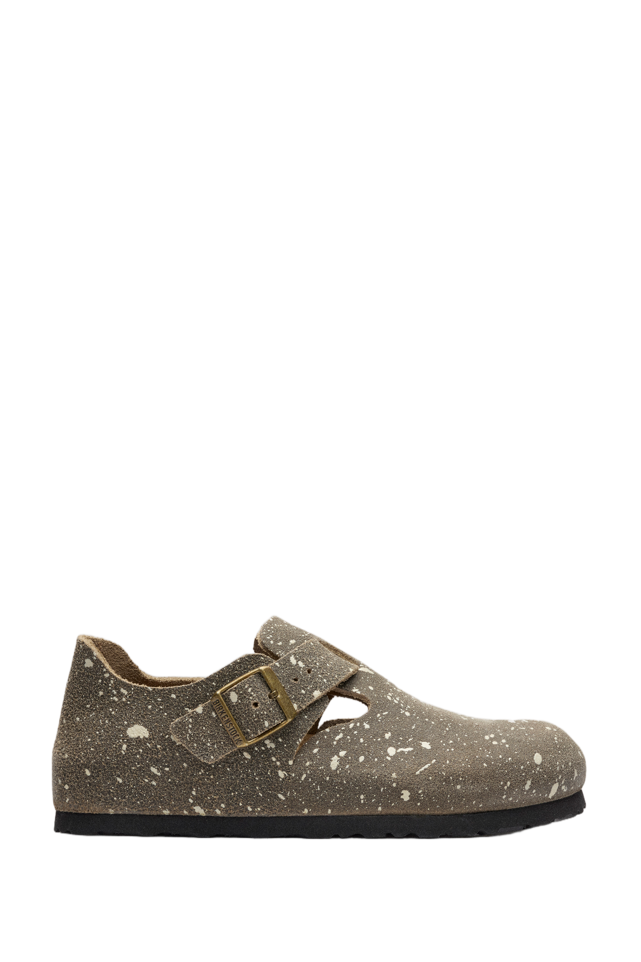 London Model Ankle Flats with Suede Upper and Anatomical Footbed