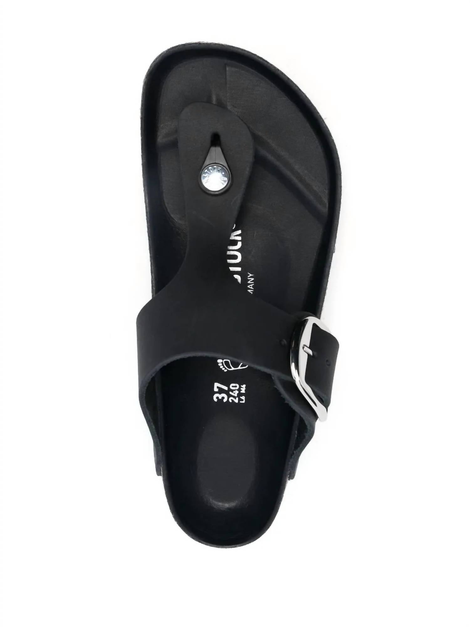 Women's Gizeh Big Buckle Slide In Black
