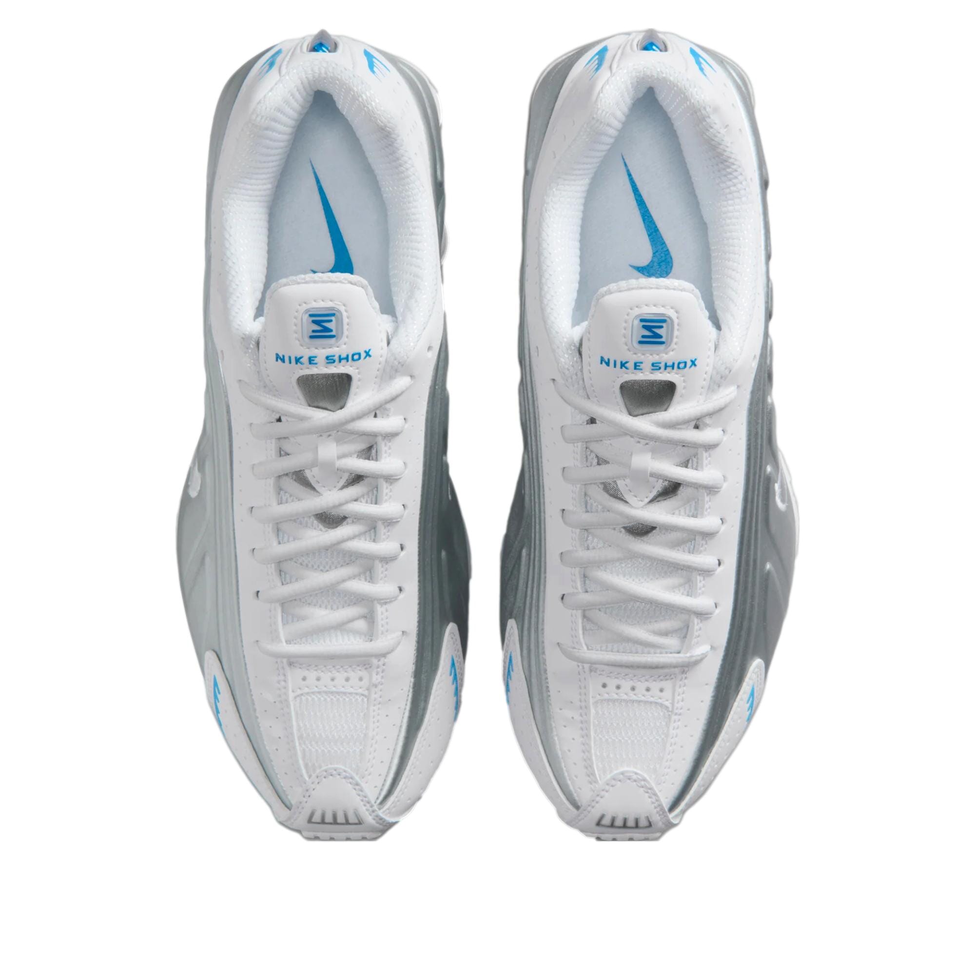 Nike Shox R4 White / Metallic Silver  AR3565-105 Men's