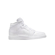 Men's Nike Air Jordan 1 Mid White / White - White 554724-136