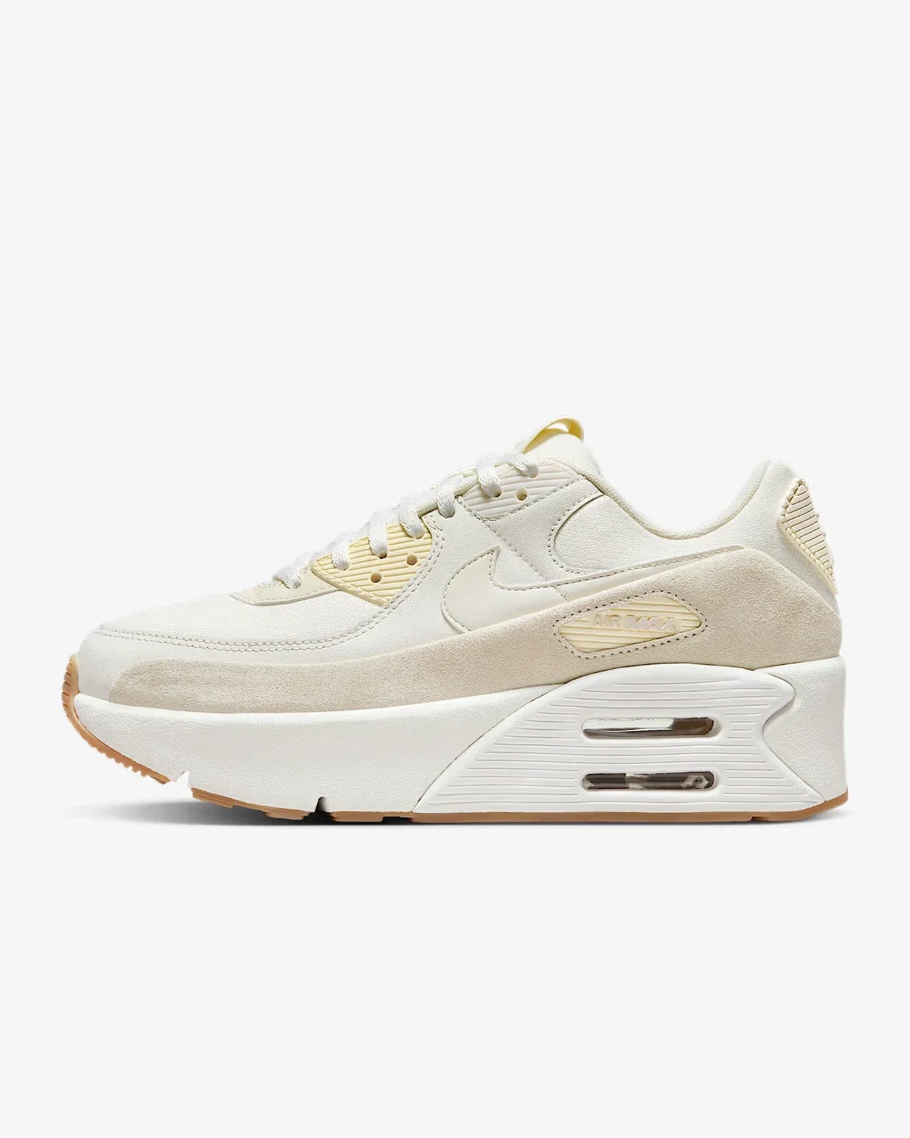 Nike Air Max 90 LV8 FD4328-100 Sneakers Ivory Platform Shoes RHS8025