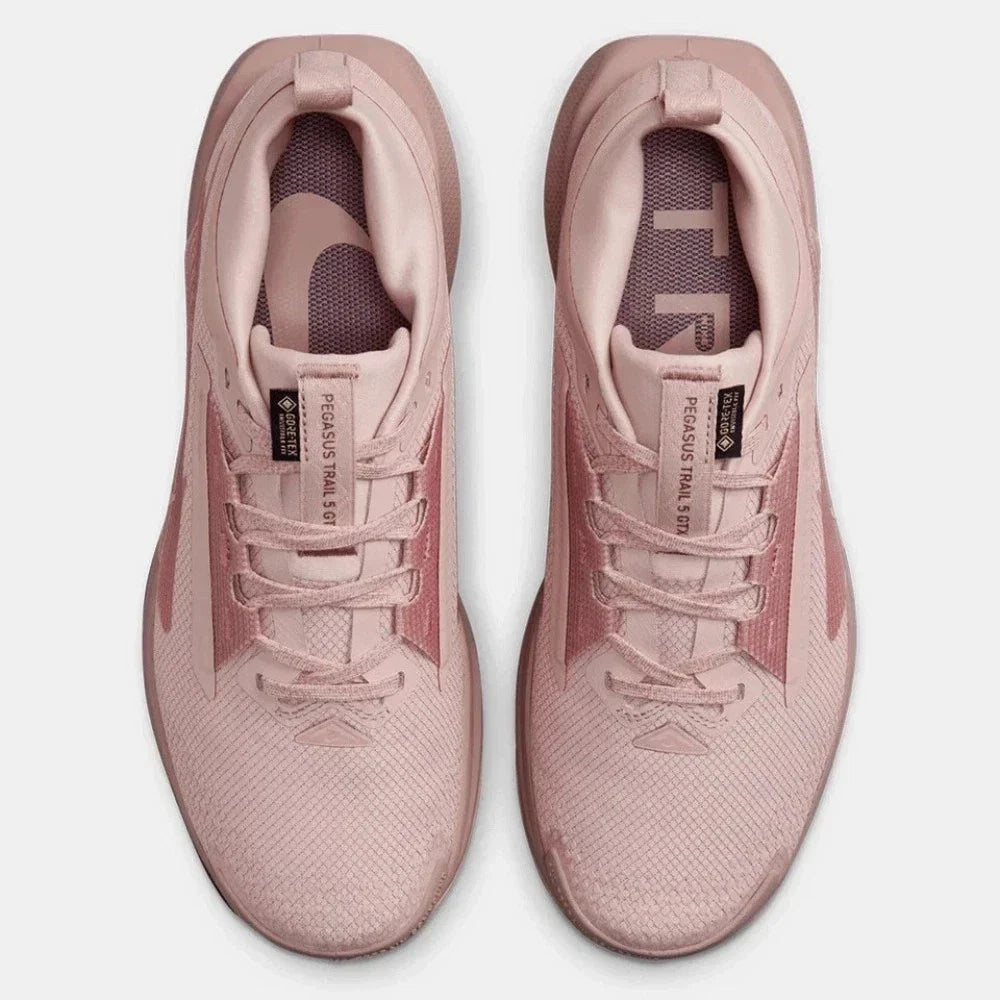 Women's Nike React Pegasus Trail 5 Gore-Tex FQ0912-601 Pink Running Shoes RHS6998