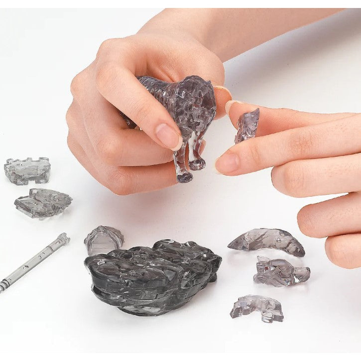 3D Crystal Puzzle: Black Wolf