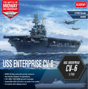 Academy 1/700 USS Enterprise CV-6 ''Battle of Midway''