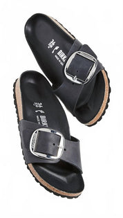 Women's Madrid Big Buckle Sandal In Black