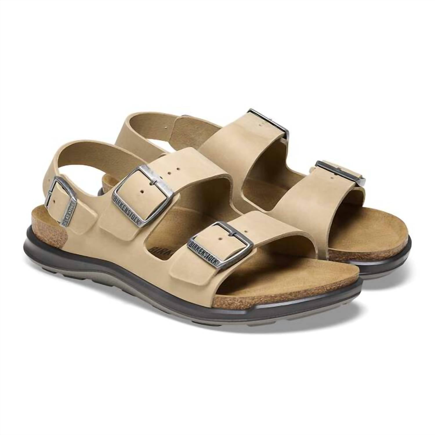 Unisex Milano Crosstown Sandals In Tabacco Brown