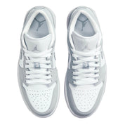 Women's Nike Air Jordan 1 Low White/Wolf Grey-Aluminum DC0774-105
