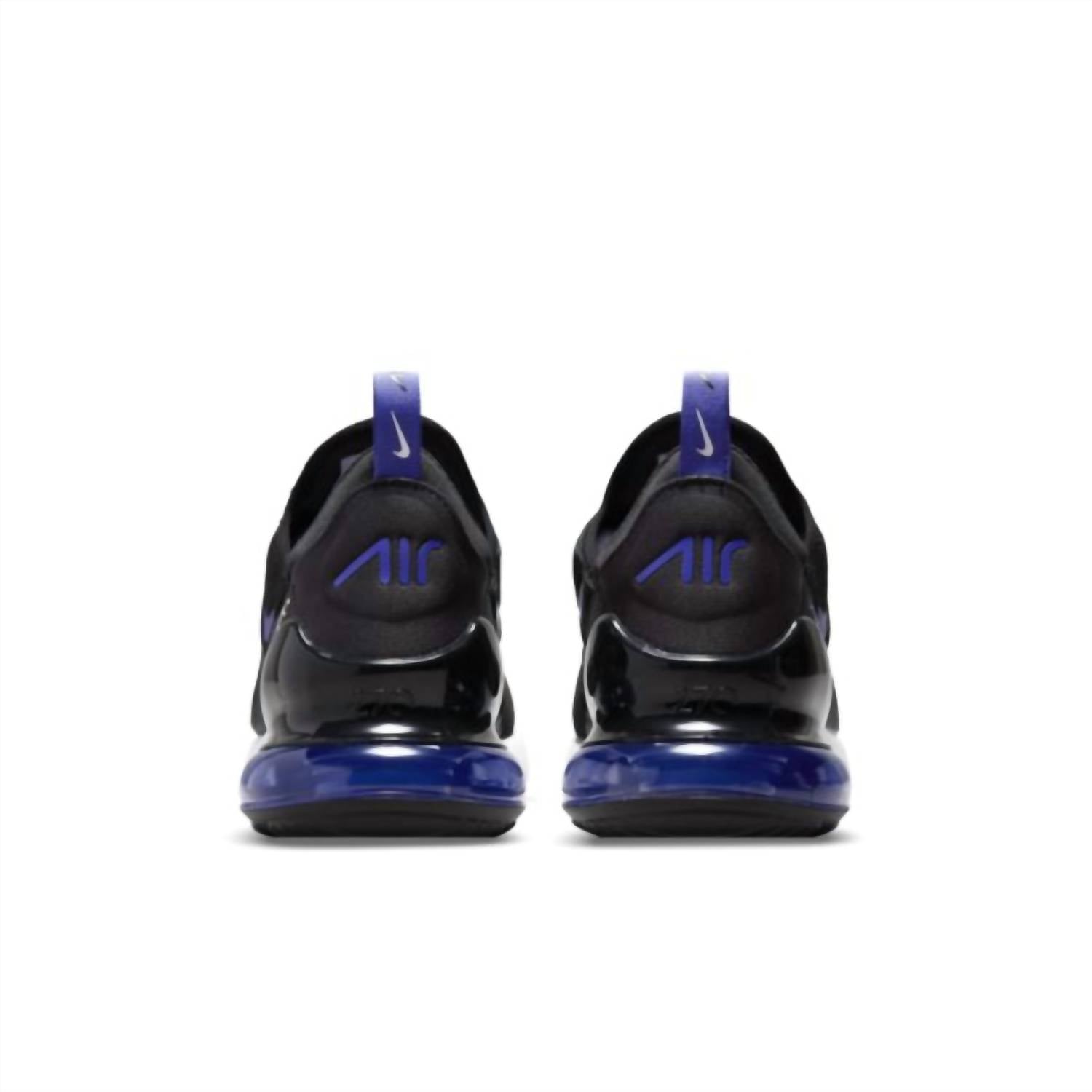 Men's Air Max 270 Shoes In Black/persian Violet/white