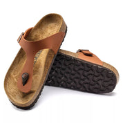 Gizeh Birko Sandals In Ginger Brown