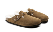 Unisex Boston Fur Shearling Clog In Mink