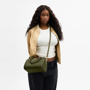 Coach Outlet Rowan Satchel Bag In Signature Canvas