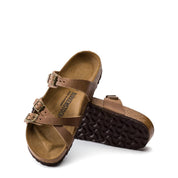 Women's Franca Oiled Leather Sandals In Brown Brown