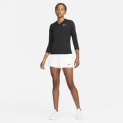 Nike Court Victory Tennis Shorts Women White Elastic Waist Activewear DSGL630