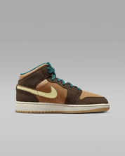 Youth Nike Air Jordan Mid DZ6335- Sneakers Brown Lifestyle Shoes HTAT239