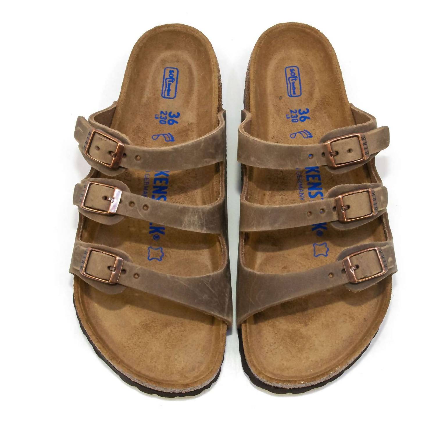 Women's Florida Soft Footbed Sandals In Brown Brown